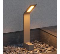 doporro Lampe LED sur Pied Extérieure 6W avec LED Lampe Jardin Étanche IP65 3000K Light Extérieure Gris 40cm Design Pfadfinder