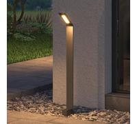 doporro Lampe LED sur Pied Extérieure 6W avec LED Lampe Jardin Étanche IP65 3000K Light Extérieure Gris 80cm Design Pfadfinder