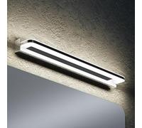 doporro Lampe pour miroir 14W LED Salle de Bain 1450 Lumen 60cm Applique Mural Chrome Lumière Miroir 4000K Design SparkLuxe