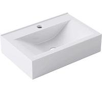 doporro Lavabo à Poser Vasque Suspendu Lave-Mains Blanc 46x30,5x10,5cm | Céramique, pour Salle de Bain, Brüssel118