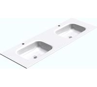 doporro Lavabo vasque blanc 120cm à encastrer lave main rectangulaire Colossum04 120x48x14cm