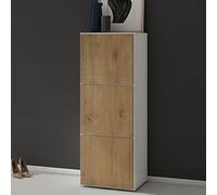 doporro Meuble à Chaussures 45x120cm Armoire à Chaussures 6 Compartiments