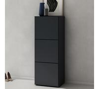 doporro Meuble à Chaussures 45x120cm Armoire à Chaussures 6 Compartiments