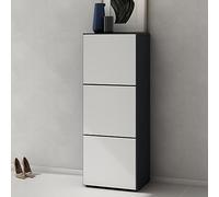 doporro Meuble à Chaussures 45x120cm Armoire à Chaussures 6 Compartiments