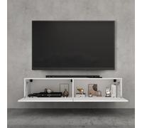 doporro Meuble TV Bas 140x40,2x30cm Armoire TV avec Portes