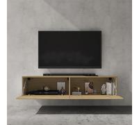 doporro Meuble TV Bas 160x40,2x30cm Armoire TV avec Portes