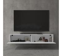 doporro Meuble TV Bas 160x40,2x30cm Armoire TV avec Portes