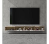 doporro Meuble TV Bas 280x40,2x30cm Armoire TV avec Portes