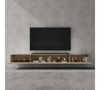 doporro Meuble TV Bas 280x40,2x30cm Armoire TV avec Portes