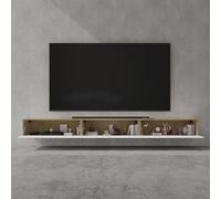 doporro Meuble TV Bas 300x40,2x30cm Armoire TV avec Portes