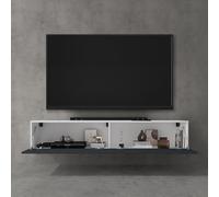doporro Meuble TV Bas 300x40,2x30cm Armoire TV avec Portes