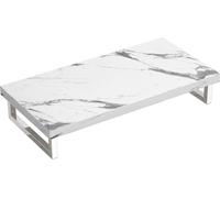 doporro Plan de Vasque en Bois 50x100cm Meuble sous Lavabo Plan Lave Mains avec 2 Supports en Inox
