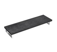 doporro Plan de Vasque Gris 50x160cm Meuble sous Lavabo Anthracite Plan Lave Mains avec 2 Supports en Inox