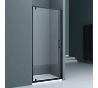 doporro Porte de Douche Pivotante 75x200cm pour Niche Paroi de Douche Transparente Verre de Sécurité avec Revêtement Anti-calaire Teramo61K