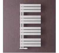 doporro Radiateur de Salle de Bain Sèche-Serviette 104x50cm Radiateur à Eau Chaude ou Électrique Blanc Sèche-Serviettes Design FN