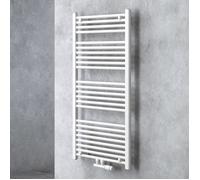 doporro radiateur de salle de bain sèche-serviette 120x60cm radiateur tubulaire vertical chauffage à eau chaude blanc