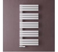doporro Radiateur de Salle de Bain Sèche-Serviette 131x60cm Radiateur à Eau Chaude ou Électrique Blanc Sèche-Serviettes Design FN