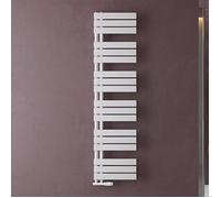 doporro Radiateur de Salle de Bain Sèche-Serviette 159x40cm Radiateur à Eau Chaude ou Électrique Blanc Sèche-Serviettes Design FN