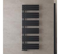 doporro Radiateur de Salle de Bain Sèche-Serviette 159x60cm Radiateur à Eau Chaude Gris Noir Sèche-Serviettes Design FN