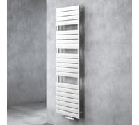 doporro Radiateur de Salle de Bain Sèche-Serviette 180x60cm Radiateur à Eau Chaude Vertical Blanc Sèche-serviettes de Salle de Bains