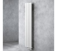 doporro Radiateur pour Chauffage Central 160x31cm Radiateur à Eau Chaude Panneau Monocouche Design Vertical Blanc FV
