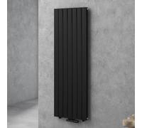 doporro Radiateur pour Chauffage Central 160x54cm Radiateur à Eau Chaude Panneau Double Couches Vertical Noir-Gris FV