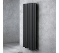 doporro Radiateur pour Chauffage Central 160x61cm Radiateur à Eau Chaude Panneau Monocouche Design Vertical Noir-Gris FV