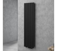 doporro Radiateur pour Chauffage Central 180x46cm Radiateur à Eau Chaude Panneau Double Couches Vertical Noir-Gris FV
