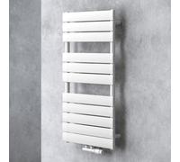doporro Radiateur Sèche-Serviette Radiateur à Eau Chaude 100x60cm Vertical | Blanc, Salle de Bain, FH