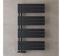 doporro Radiateur Sèche-Serviette Radiateur à Eau Chaude 104x60cm Gris Noir