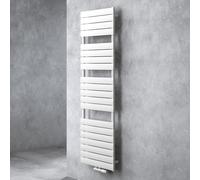 doporro Radiateur Sèche-Serviette Radiateur à Eau Chaude 180x50cm Vertical | Blanc, Salle de Bain, FH