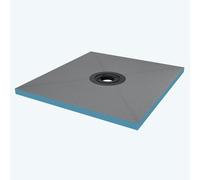 doporro Receveur à Carreler Recoupable sur Mesure pour Douche Bac de Douche avec Pente Intégrée 90x100x4cm Design XPS