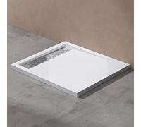 doporro Receveur de Douche Rectangulaire Extra Plat 80x100x5cm Bac à Douche