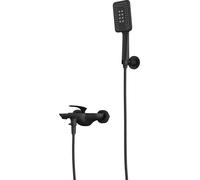 doporro robinet de douche ou de baignoire mitigeur mélangeur robinetterie design noir mat
