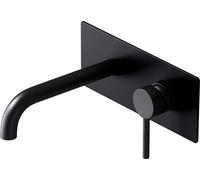 doporro Robinet Encastré Noir Mat Mitigeur Moderne pour Lavabo et Vasque