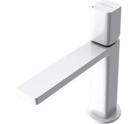doporro Robinet Mitigeur Blanc pour Lavabo ou Vasque de Salle de Bain 19,6 cm Design Minimaliste