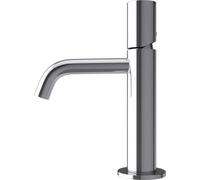 doporro Robinet mitigeur chromé design minimaliste 20,7 cm robinet de salle bains pour lavabo et vasques