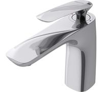 doporro Robinet mitigeur chromé pour lavabo et vasque design 16,5cm