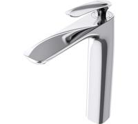 doporro Robinet mitigeur chromé pour lavabo et vasque design 28cm