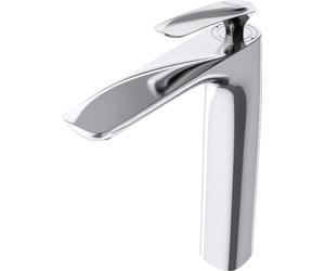 doporro Robinet mitigeur chromé pour lavabo et vasque design 28cm