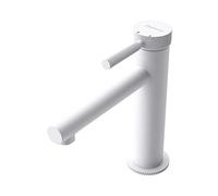 doporro Robinet mitigeur blanc mat pour lavabo ou vasque design 18,1cm