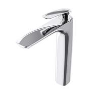 doporro Robinet mitigeur chromé pour lavabo et vasque design 28cm