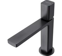 doporro Robinet Mitigeur Noir Mat pour Lavabo ou Vasque de Salle de Bain 19,6 cm Design Minimaliste