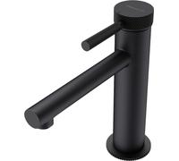doporro Robinet mitigeur noir mat pour lavabo ou vasque design 18,1cm