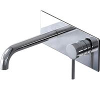 doporro Robinet Mural Encastré Chromé Mitigeur Moderne pour Lavabo et Vasque en Laiton Mélangeur Eau Chaude et Froide WA112