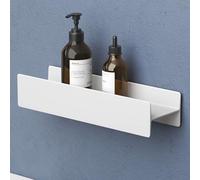 doporro Serviteur de Douche Mural Amovible Étagère Douche Blanc Mat 40cm | Alliage Al-Mg, Organisateur de Toilettes, pour Salle de Bain et Cuisine, Reglo-03