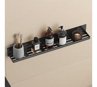 doporro Serviteur de Douche Mural sans Perçage Magnétique Étagère Douche Noir en Acier au Carbone Organisateur de Toilettes Salle de Bain Cuisine Reglo-01