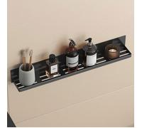 doporro Serviteur de Douche Mural sans Perçage Magnétique Étagère Douche Noir en Acier au Carbone Organisateur de Toilettes Salle de Bain Cuisine Reglo-01