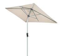 Doppler Active Auto Tilt Parasol à manivelle idéal pour le balcon - Imperméable - Pliable - Environ 210 x 140 cm - Naturel