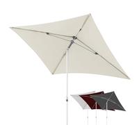 Doppler AluPro Push Up Parasol 200x250 cm Naturel, protection UV 80